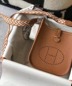 Hermes Evelyne Crossbody Bag Brown