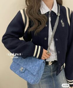Chanel Denim Flap Bag Blue