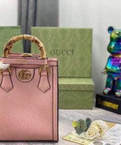 Gucci Diana Mini Leather Tote Bag