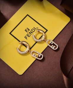 Forever Fendi earrings Gold-colored metal earrings
