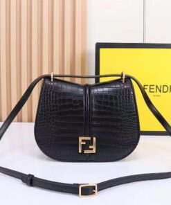 Fendi C Mon Medium Creocodile Leather Bag