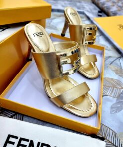 Fendi FF mesh medium-heeled slingbacks