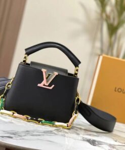 Louis Vuitton Twist MM Gold Miel Brown