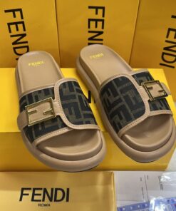 Fendi Feel Sandals - FF abric