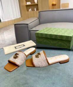Gucci Slipper Big Double G Classics Rubber Slides