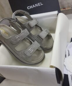 Chanel Dad Elegant Style Logo Sandals