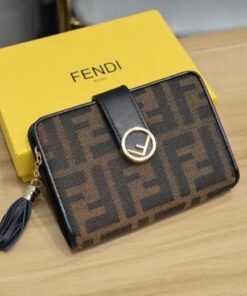 Fendi Saddle Lotus Wallet