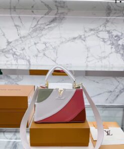Louis Vuitton Cloudy Blue Ombre Taurillon Leather Capucines PM Bag