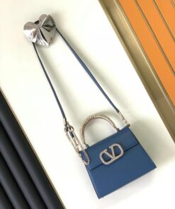 VALENTINO GARAVANI LOCÒ SMALL SHOULDER BAG IN CALFSKIN