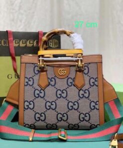 Gucci Genuine Leather Shoulder Diagonal Woman Crossbody Bag Red Green Stripe