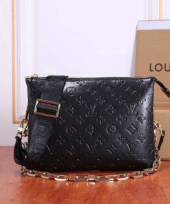 Louis Vuitton Cream Monogram Lambskin Coussin Shoulder Bag