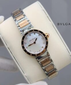 Bvlgari Two Tone Yellow Gold With White Dial Ladies Watch