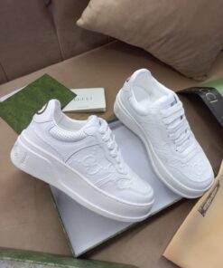 Gucci Monogram Logo Leather Sneaker