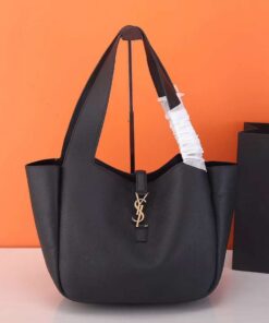YSL Envelope Leather Handbag in Golden Hardware For Women