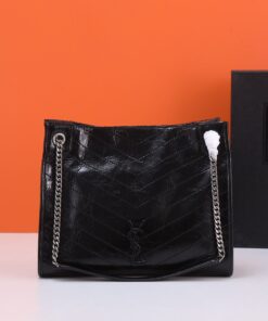 YSL Loulou Small in Matelassé “Y” Leather Bag Silver Hardware