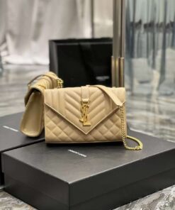YSL Loulou Small in Matelassé “Y” Leather Bag Golden Hardware