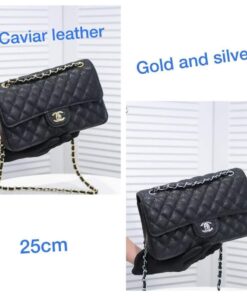 Chanel Classic Double Shoulder Bag Black