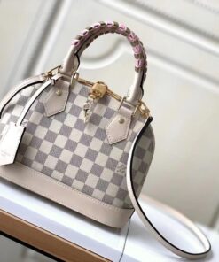 Louis Vuitton Alma BB EPI Handbag Rose Ballerine