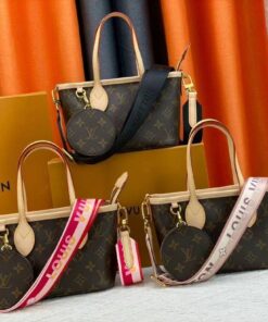 Louis Vuitton Neverfull PM GM MM Monogram Canvas Tote Bag