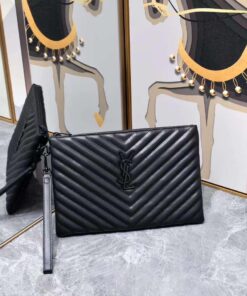 YSL Loulou Small in Matelassé “Y” Leather Bag Black Hardware