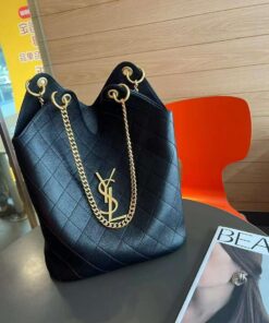 YSL Chain Wallet Bag Black With Golden Hardware