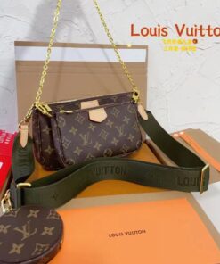 Louis Vuitton Multi Pochette Accessoires Monogram Bag Khaki