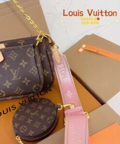 Louis Vuitton Multi Pochette Accessoires Monogram Pink