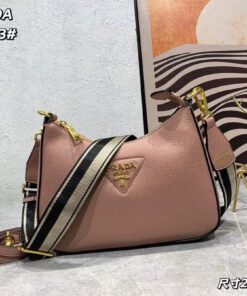 Pink Quilted Leather Bag