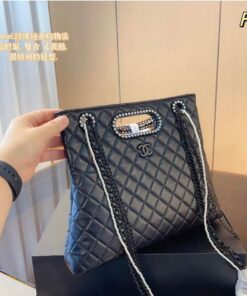 Chanel Deauville Canvas Tote Bag