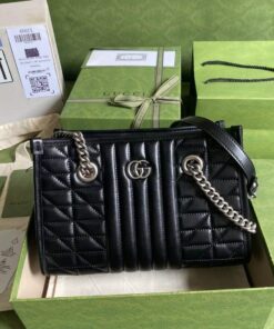Gucci GG Marmont Top Handle Bag Black