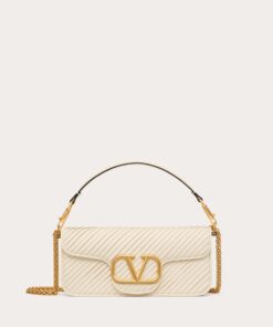 VALENTINO GARAVANI LOCÒ SHOULDER BAG IN PLEATED NAPPA