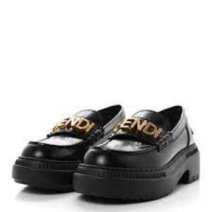 Fendi Deck Lace-ups Black leather lace-ups