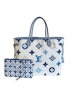 Interior view showing the custom-designed organizer inserted into the bag's colorful textile lining for enhanced structure and organization.