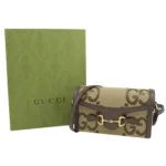 Compact luxury crossbody purse in brown monogram canvas