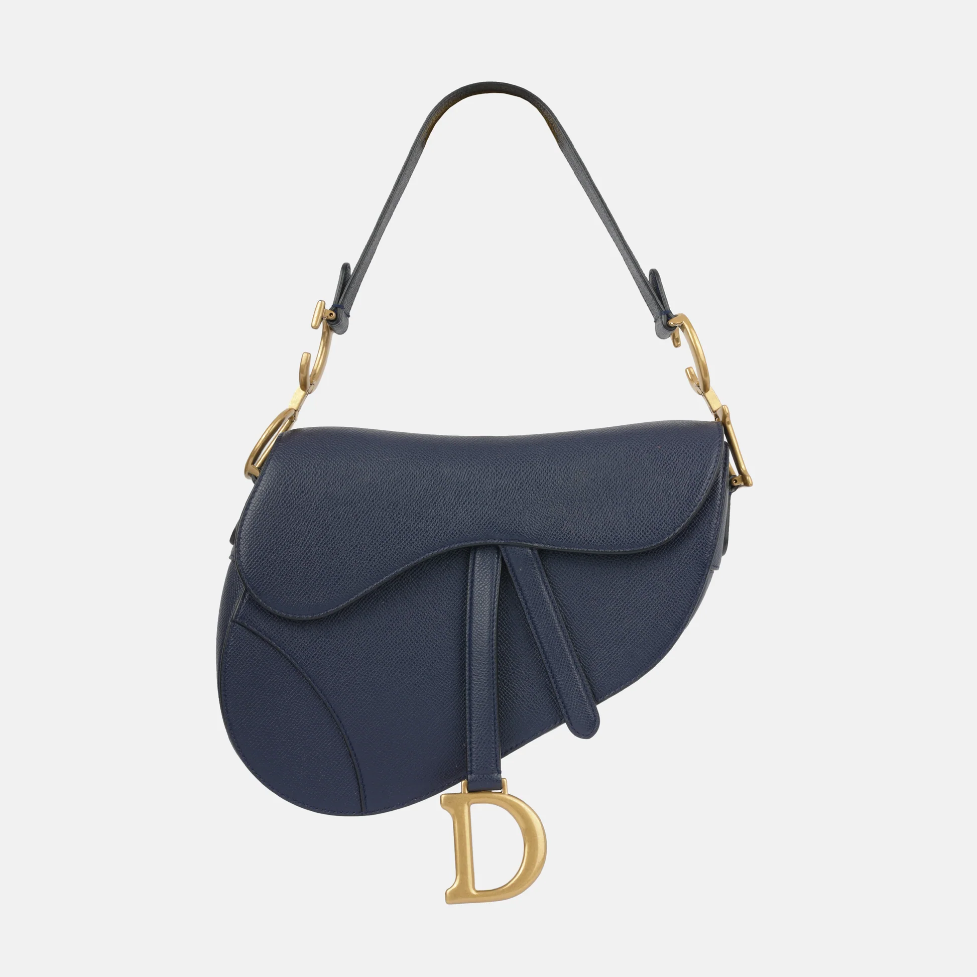 Dior Saddle Bag with curved silhouette and magnetic flap closure