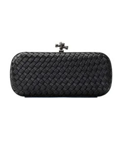 Bottega Veneta Knot Minaudière clutch bag in black