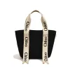 Fair-trade Chloé Woody basket bag crafted in Kenya