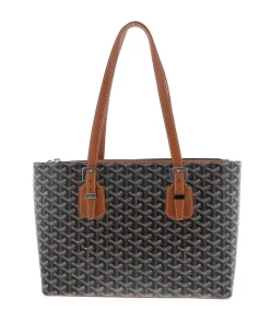 High-quality, vertically oriented shopper tote bag with long shoulder straps and a signature chevron pattern, suitable for daily use and travel.