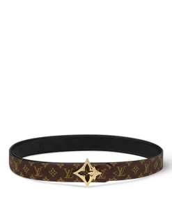 Alternative view of Premium Flowergram 30mm Reversible Designer Belt – Artistic Floral Buckle Detail