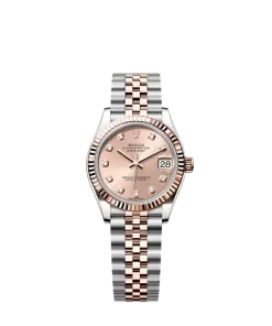 Rolex Datejust 31 in Everose Rolesor with rosé diamond-set dial
