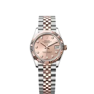 Rolex Datejust 31 in Everose Rolesor with rosé diamond-set dial