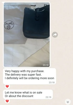 Happy customer giving customer reveiws