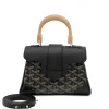Goyard Saïgon Mini Structured Bag in Goyardine canvas front view