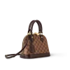Side view of Alma BB handbag showing removable strap and gold hardware