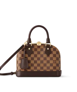 Small Alma BB handbag with gold padlock and double leather handles