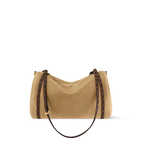 Louis Vuitton Express MM Suede Bag, Stylish Everyday Luxury - Image 2
