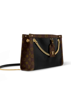 Alternative view of Louis Vuitton Nova PM Tote Bag, Luxury Black Calfskin Shoulder Bag