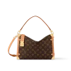 Brown Louis Vuitton Side Trunk GM crossbody bag with gold hardware and leather trim
