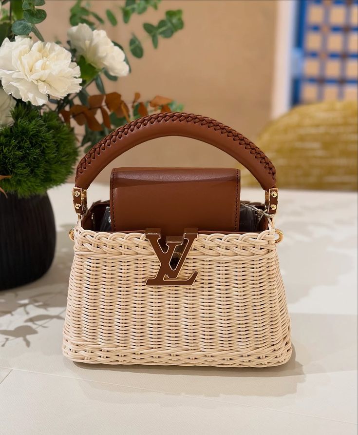 Designer inspired monogram handbag bag with structured silhouette and premium gold-tone hardware