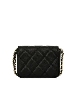Alternative view of Chanel Quilted Caviar Leather Wallet On Chain (WOC) – Elegant Small Crossbody Bag